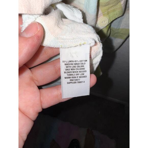 EUC Peyton & Parker Linen Plaid Button Dress Multicolor Size S - Picture 6 of 12